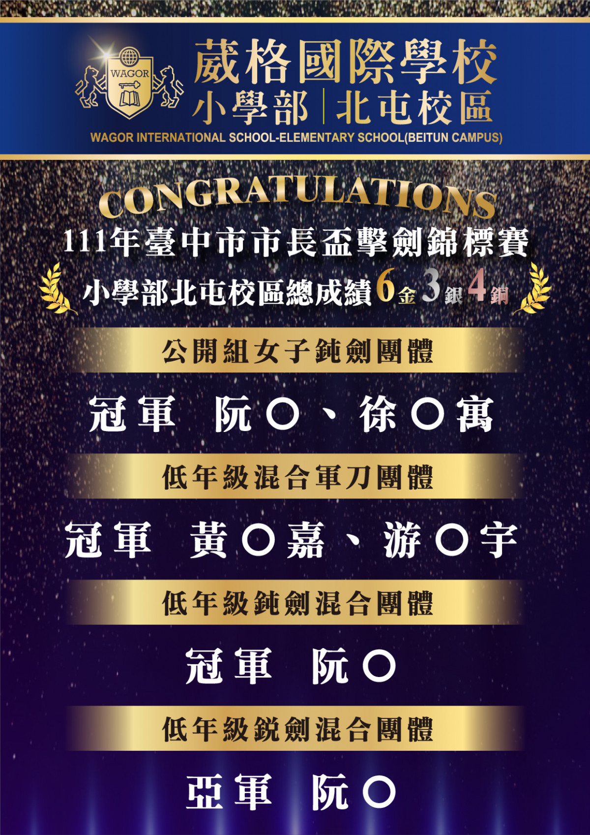 榮譽事項