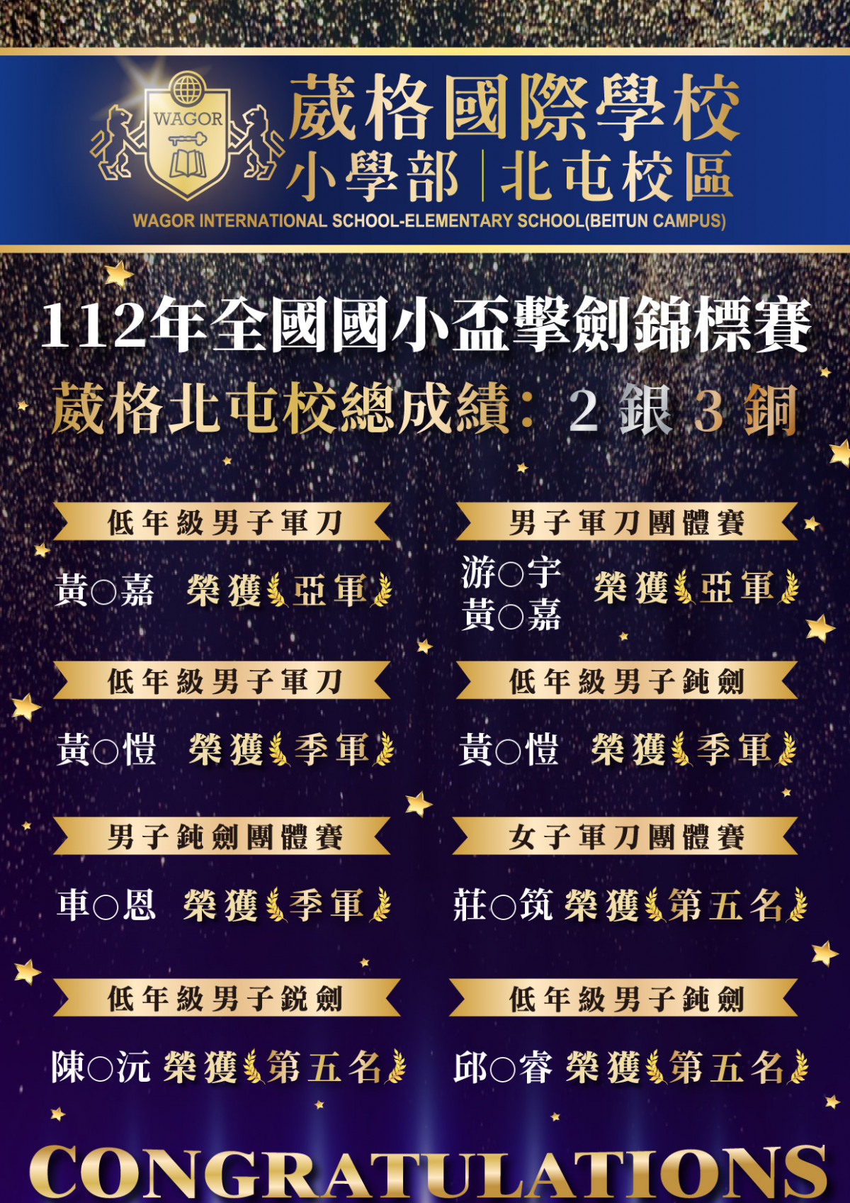 榮譽事項